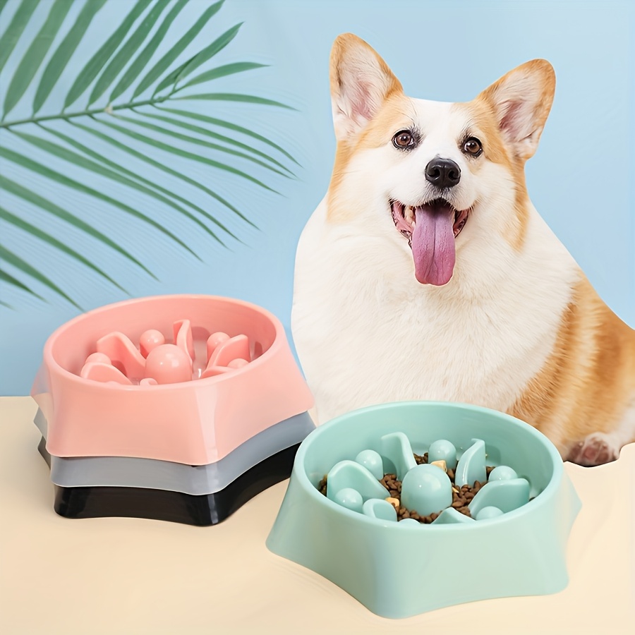 Slow-Eating Bowl for Pets, Dogs and Cats with Anti-Choking Design, Non-Slip Bottom to Prevent Overturning