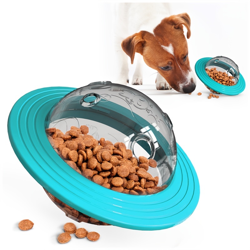 Interactive UFO Design Dog Ball Toys, Food Dispensing Pet Slow Feeder Ball, Dog Enrichment Toys, Dogs IQ Treat Ball Puzzle Toy