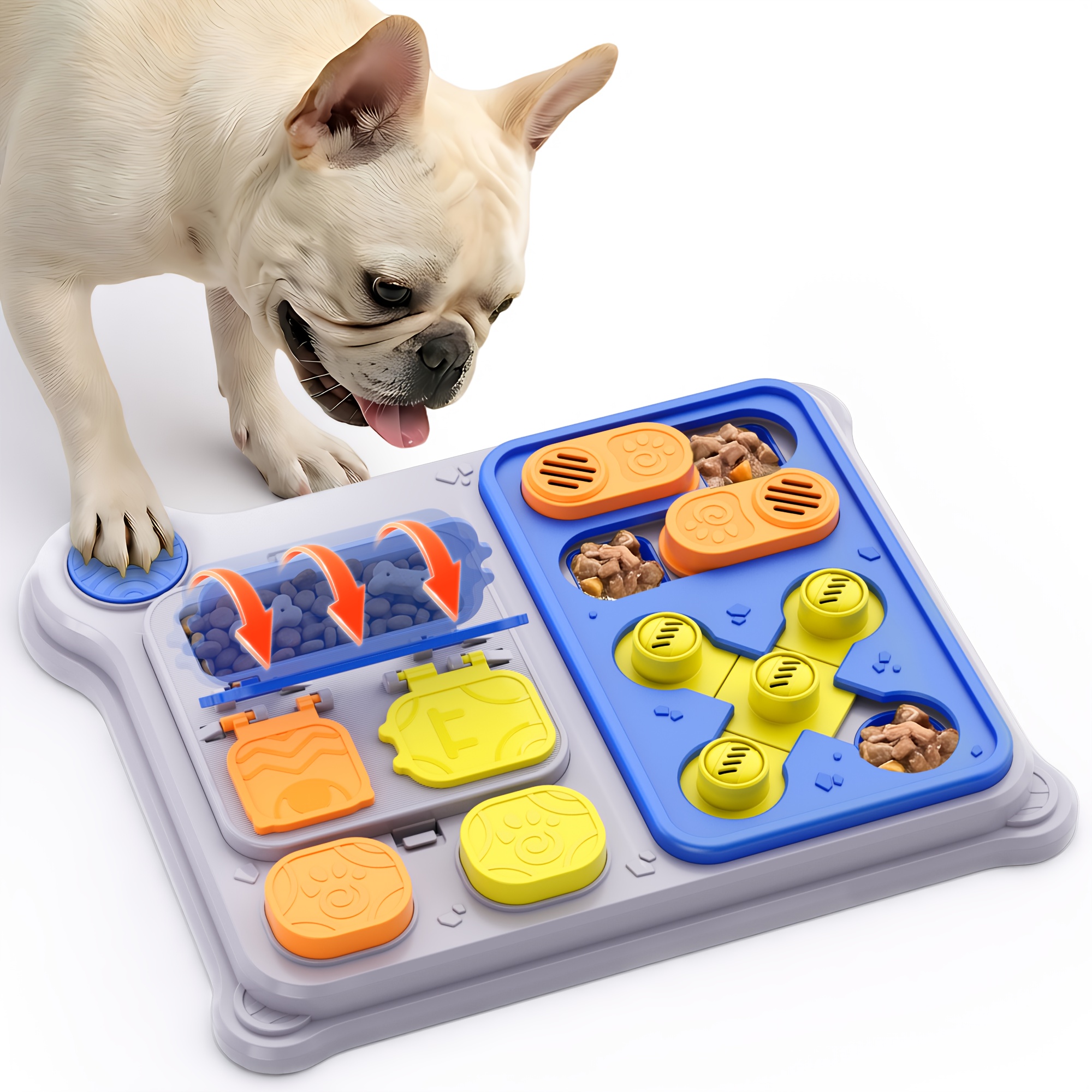 Interactive Slow Feeding Toy for Dogs | Brain Training and Entertainment Feeding Tool, Dual-Function Training and Play, Made of Durable ABS Material by BELEMAR