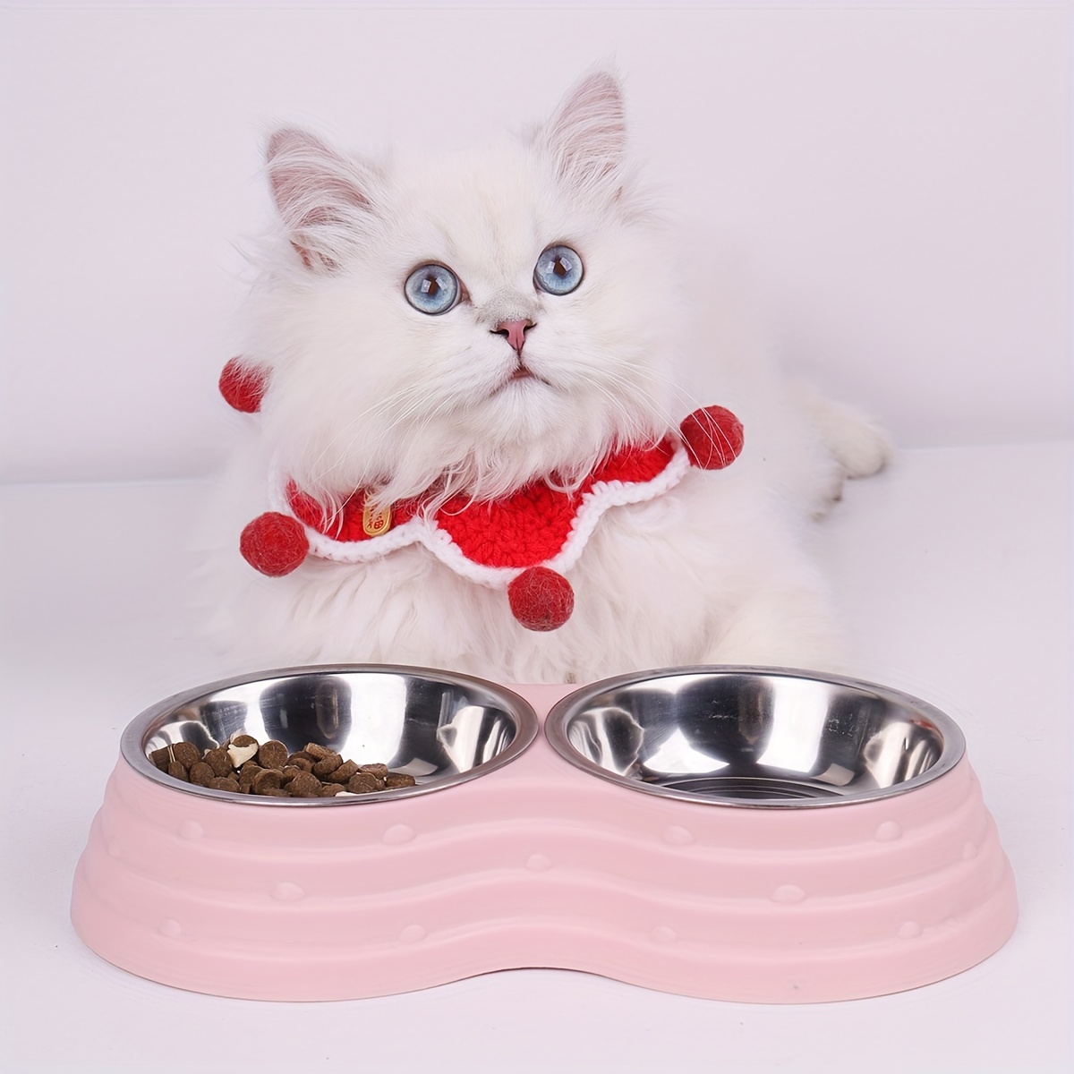 A Dog Bowl, Cat Bowl, Stainless Steel Pet Bowl, Cat Food Bowl, Water Bowl, Dual-Purpose Small, Medium, And Large Dog Food Bowl, Pet Double Bowl